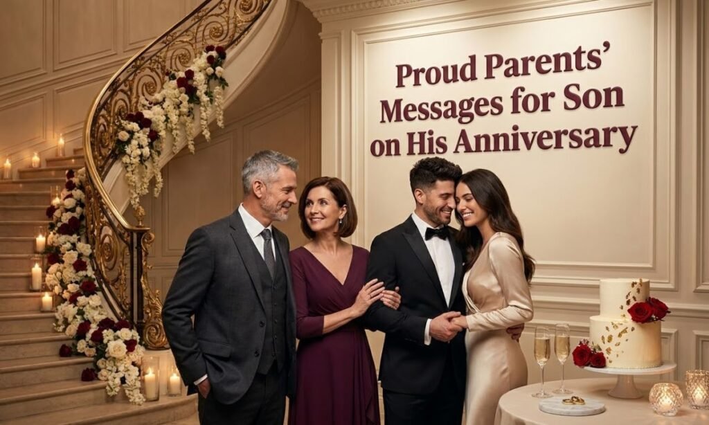 proud parents message for son