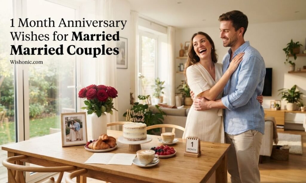1 Month Anniversary Wishes for Married Couples