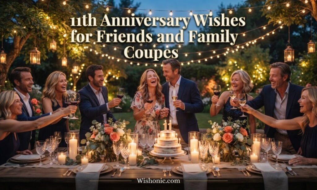 11th Anniversary Wishes for Friends and Family Couples
