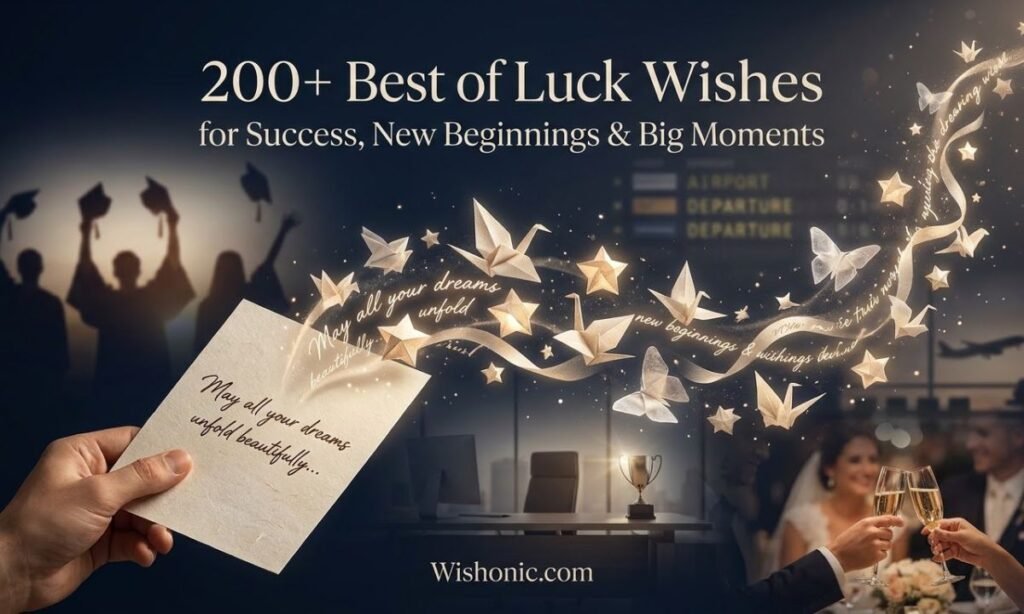 200+ Best of Luck Wishes for Success, New Beginnings & Big Moments