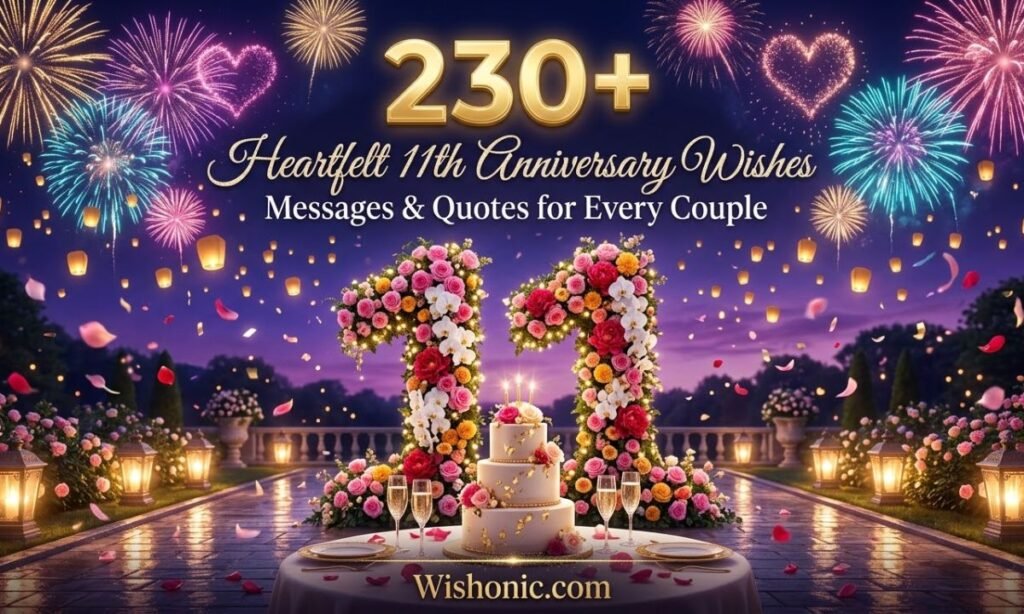 230+ Heartfelt 11th Anniversary Wishes, Messages & Quotes for Every Couple