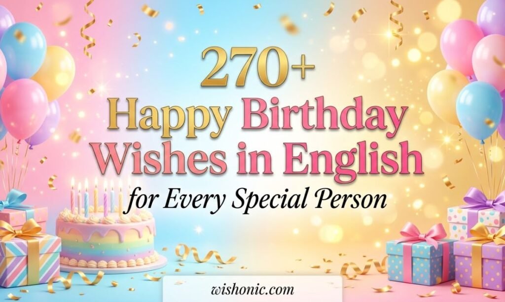 270+ Happy Birthday Wishes in English for Every Special Person