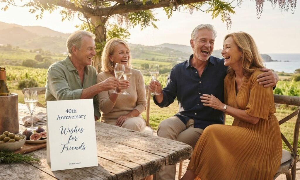 40th Anniversary Wishes for Friends
