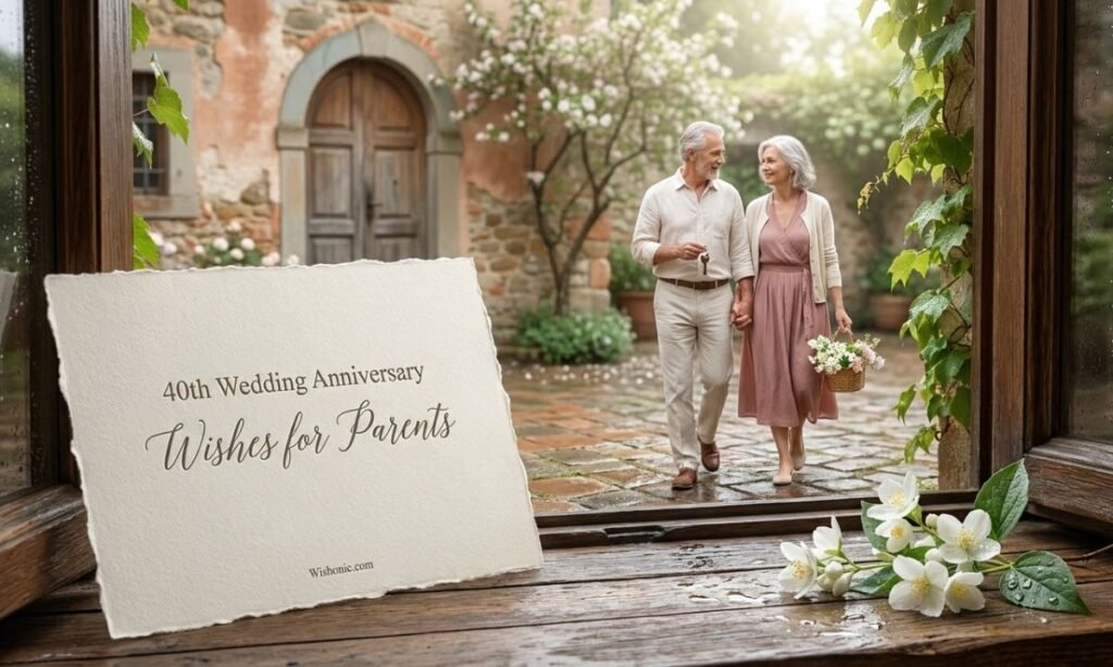 40th Wedding Anniversary Wishes for Parents