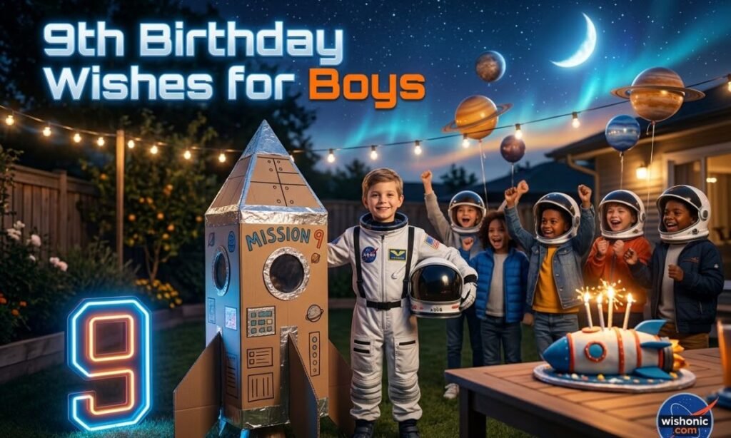 9th Birthday Wishes for Boys
