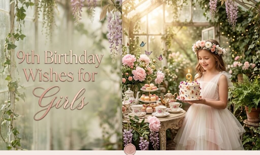 9th Birthday Wishes for girls