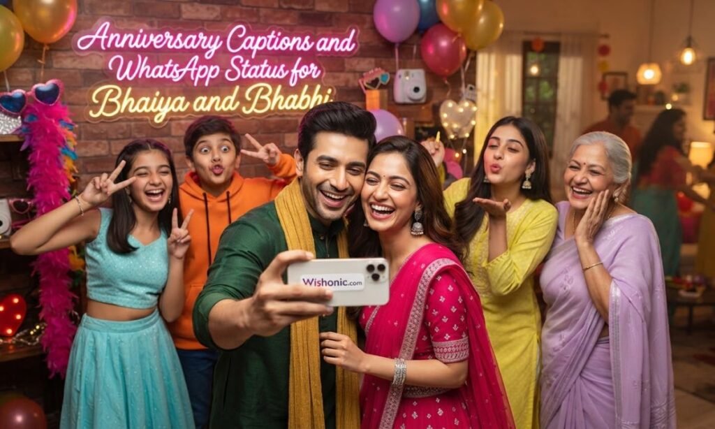 Anniversary Captions and WhatsApp Status for Bhaiya and Bhabhi