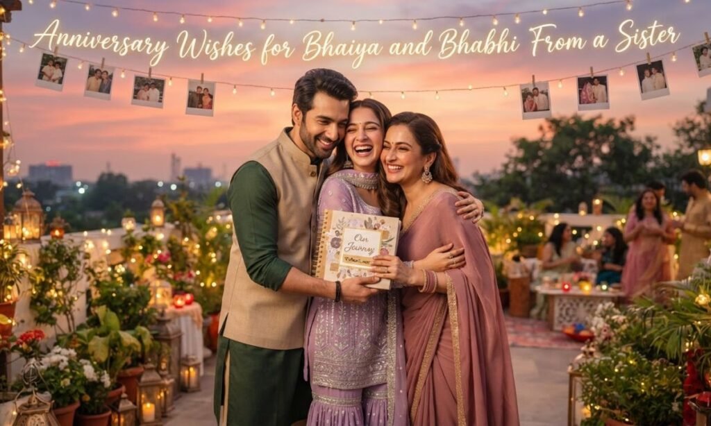 Anniversary Wishes for Bhaiya and Bhabhi From a Sister