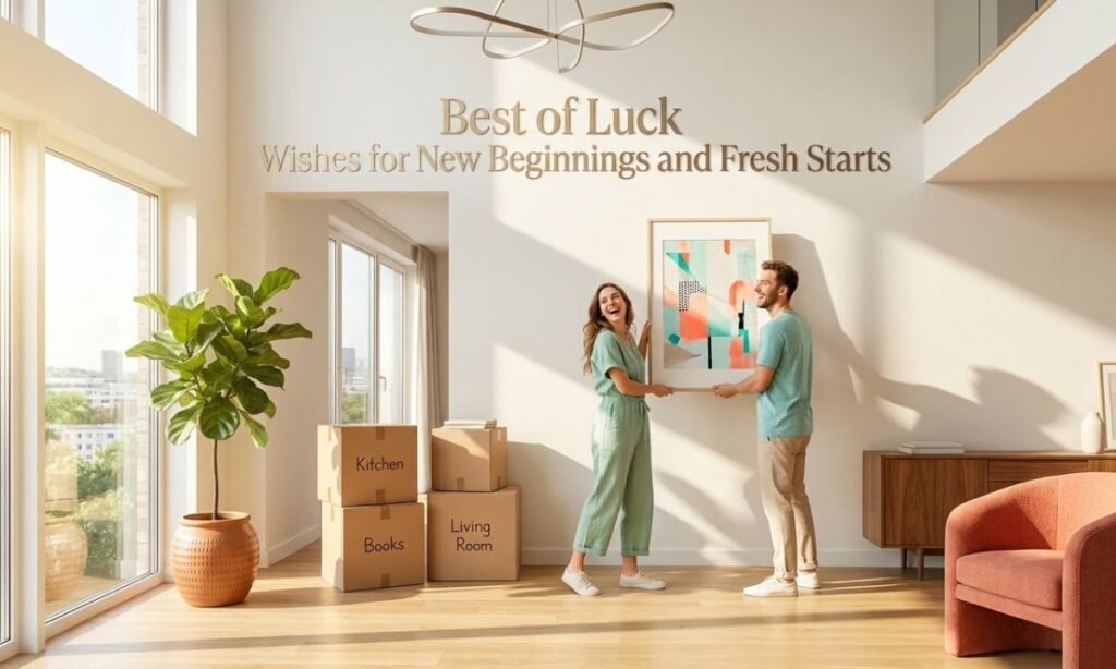 Best of Luck Wishes for New Beginnings and Fresh Starts