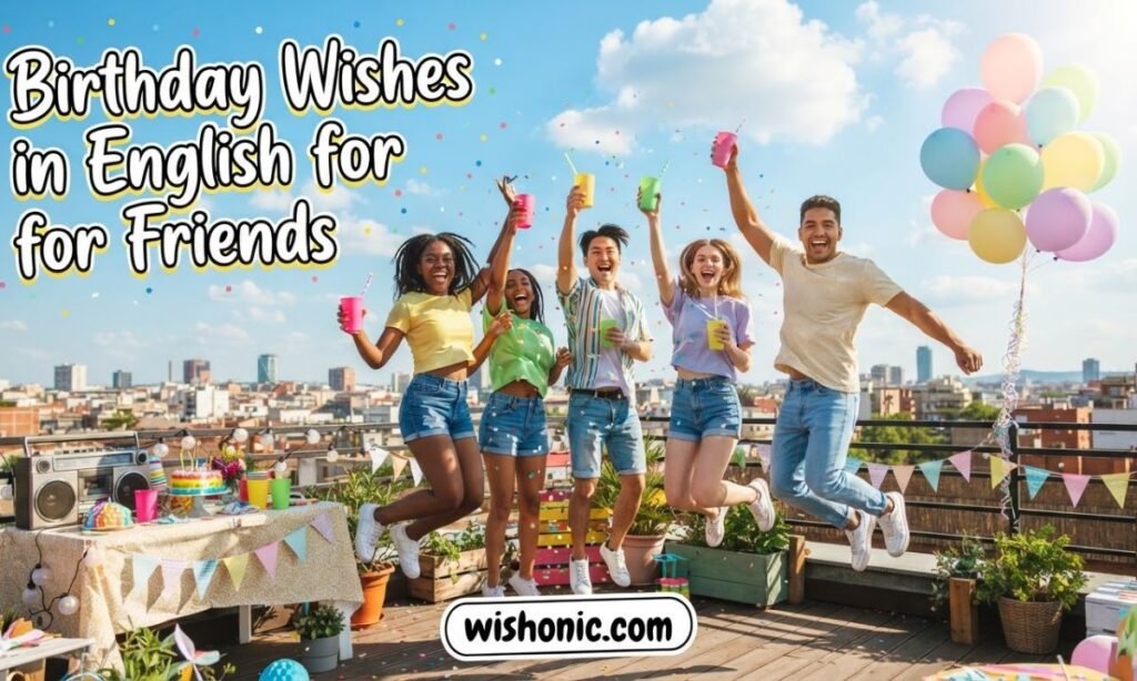 Birthday Wishes in English for Friends