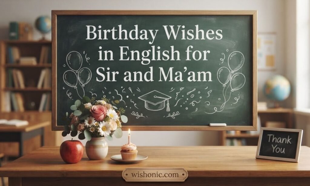 Birthday Wishes in English for Sir and Ma’am