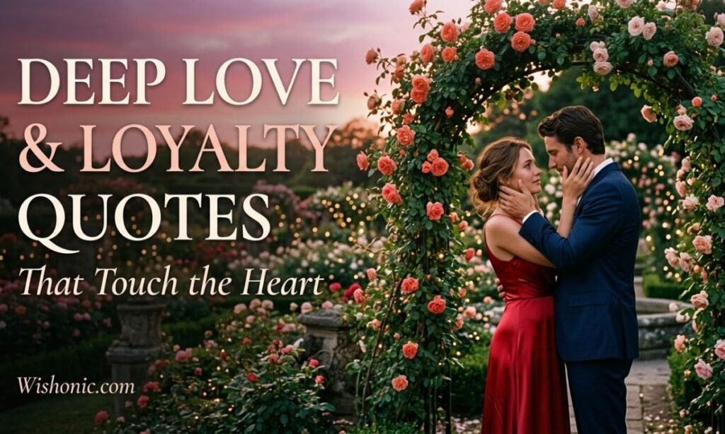 Deep Love and Loyalty Quotes That Touch the Heart