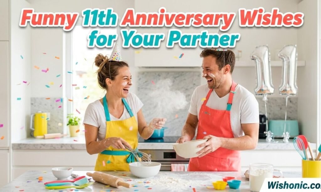 Funny 11th Anniversary Wishes for Your Partner