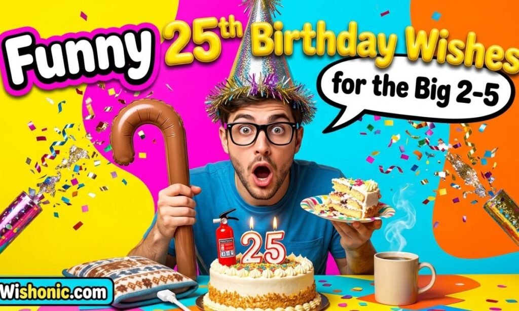Funny 25th Birthday Wishes for the Big 2-5