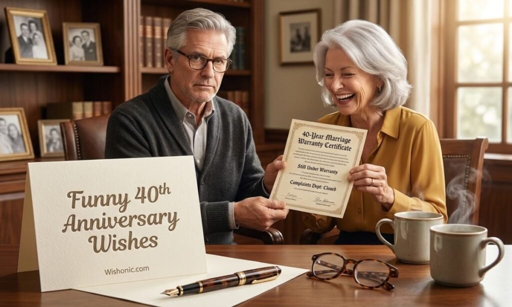 Funny 40th Anniversary Wishes