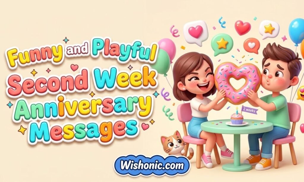 _Funny and Playful Second Week Anniversary Messages