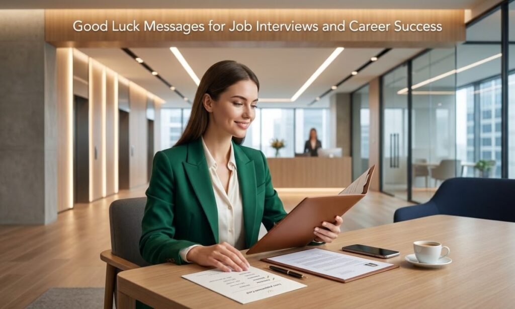 Good Luck Messages for Job Interviews and Career Success