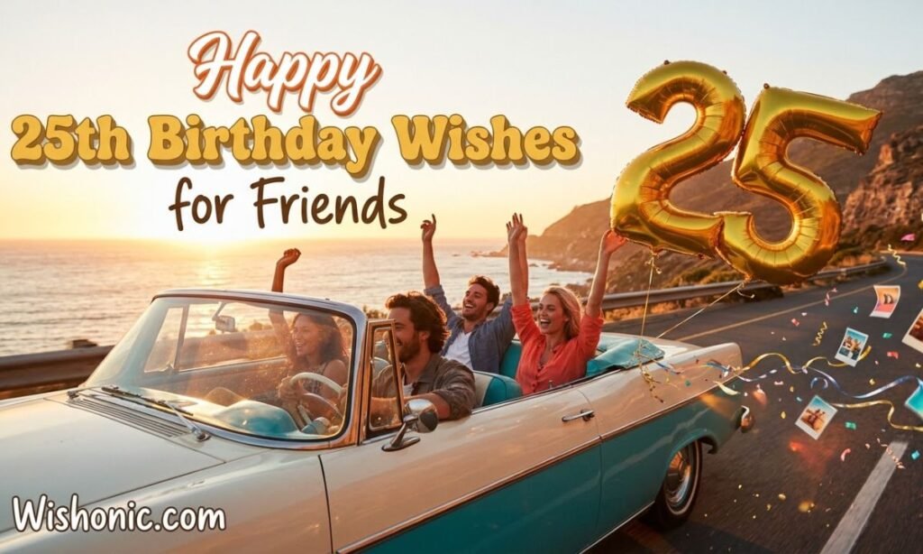 Happy 25th Birthday Wishes for Friends