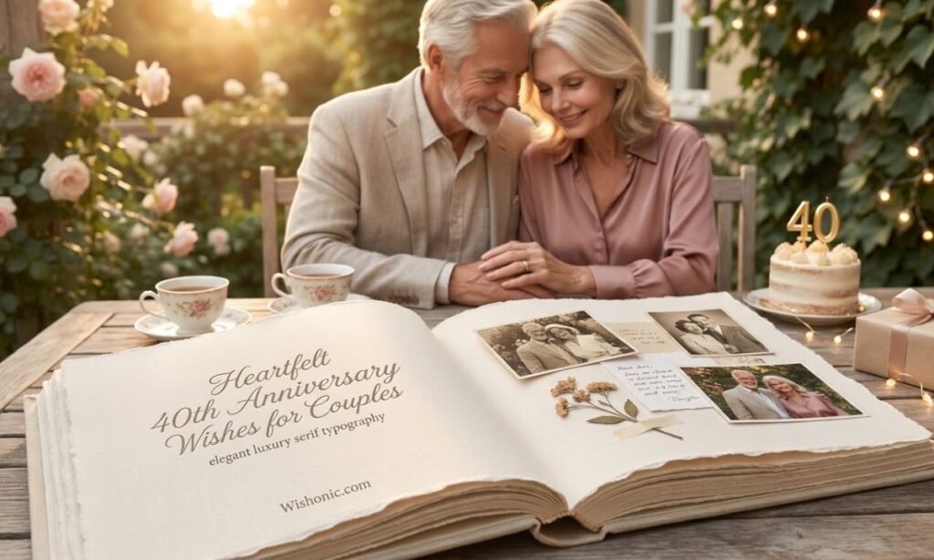 Heartfelt 40th Anniversary Wishes for Couples