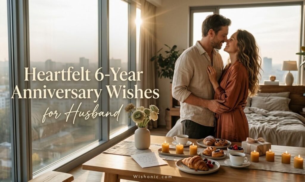 Heartfelt 6-Year Anniversary Wishes for Husband