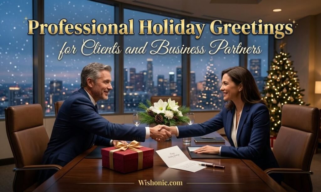 Professional Holiday Greetings for Clients and Business Partners