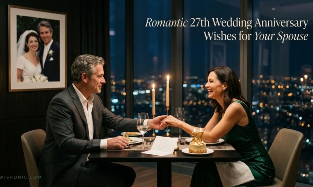 Romantic 27th Wedding Anniversary Wishes for Your Spouse