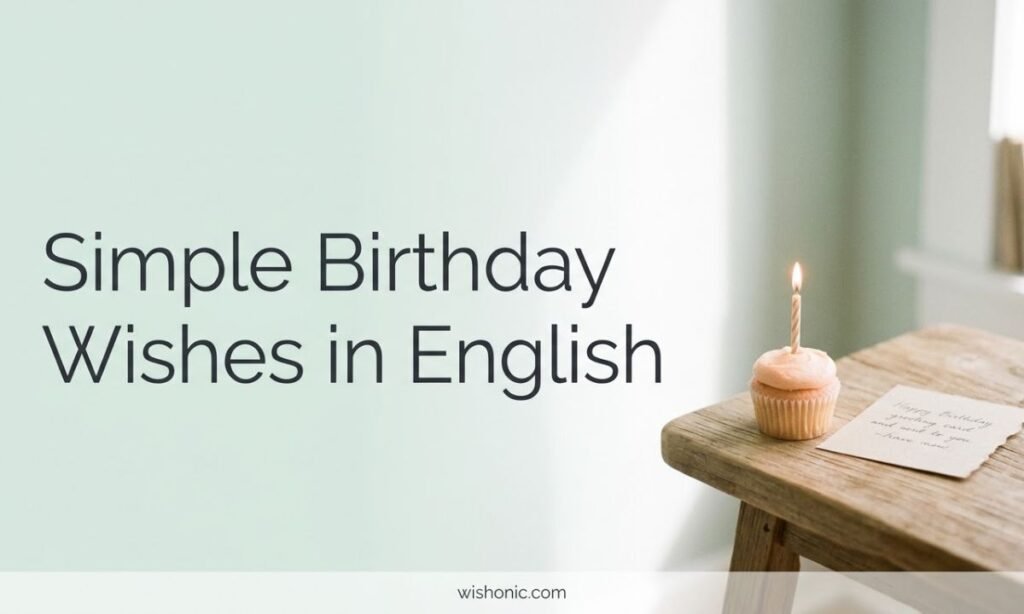 Simple Birthday Wishes in English