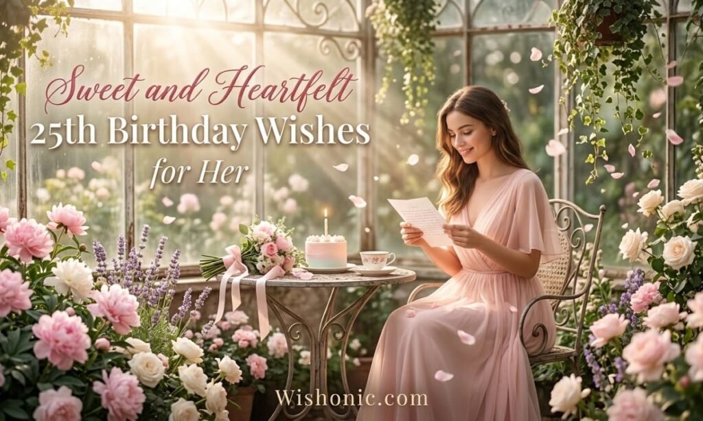 Sweet and Heartfelt 25th Birthday Wishes for Her