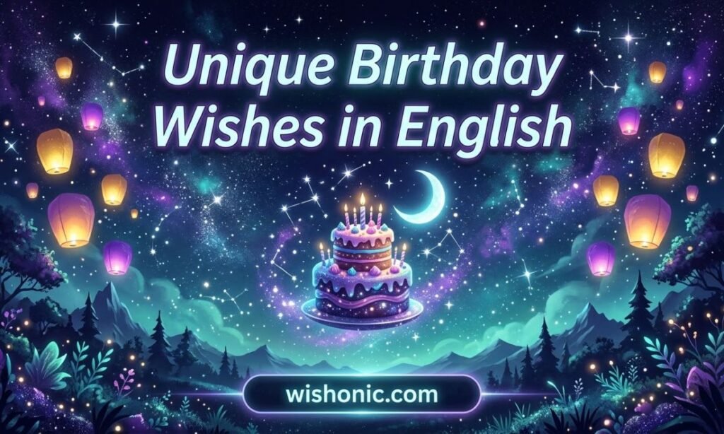 Unique Birthday Wishes in English